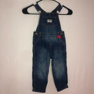 OshKosh B'gosh Denim Overalls with Fleece Lining